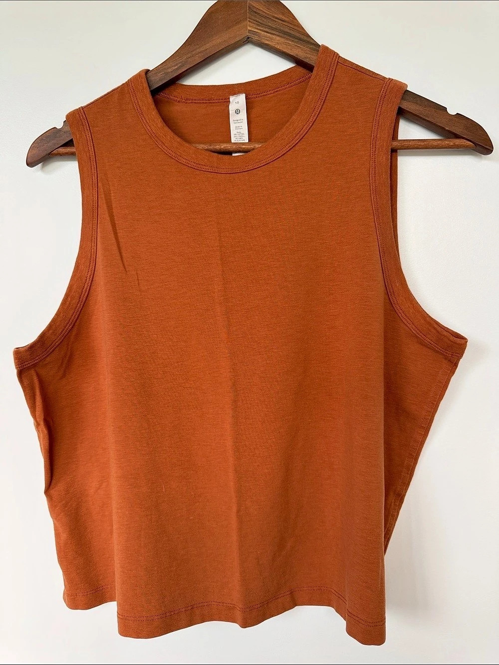 lululemon All Yours Crop Tank Brown Muscle Tank
